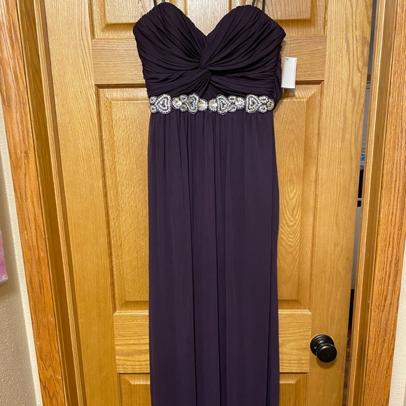 Strapless purple prom dress - Picture 1 of 5